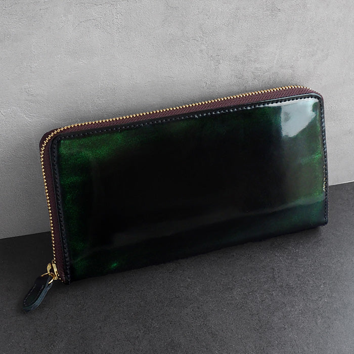 Leather Workshop PARLEY "Parley Classic" Wallet Long Wallet Round Zipper Georgia Green [PC-13-GRE] 