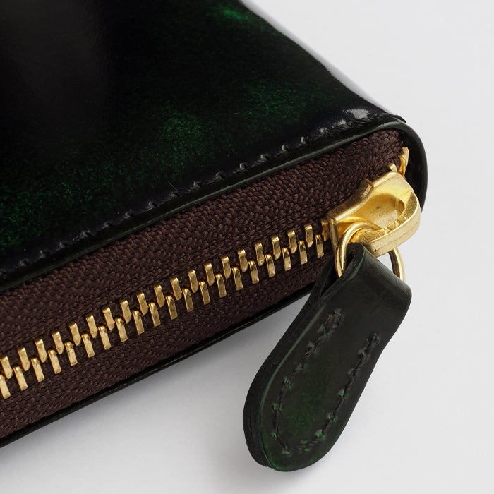 Leather Workshop PARLEY "Parley Classic" Wallet Long Wallet Round Zipper Georgia Green [PC-13-GRE] 