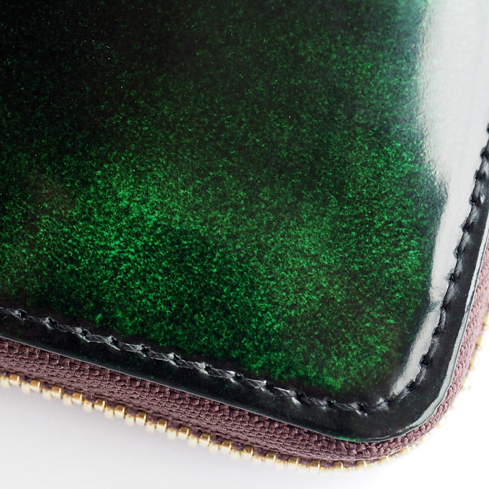 Leather Workshop PARLEY "Parley Classic" Wallet Long Wallet Round Zipper Georgia Green [PC-13-GRE] 