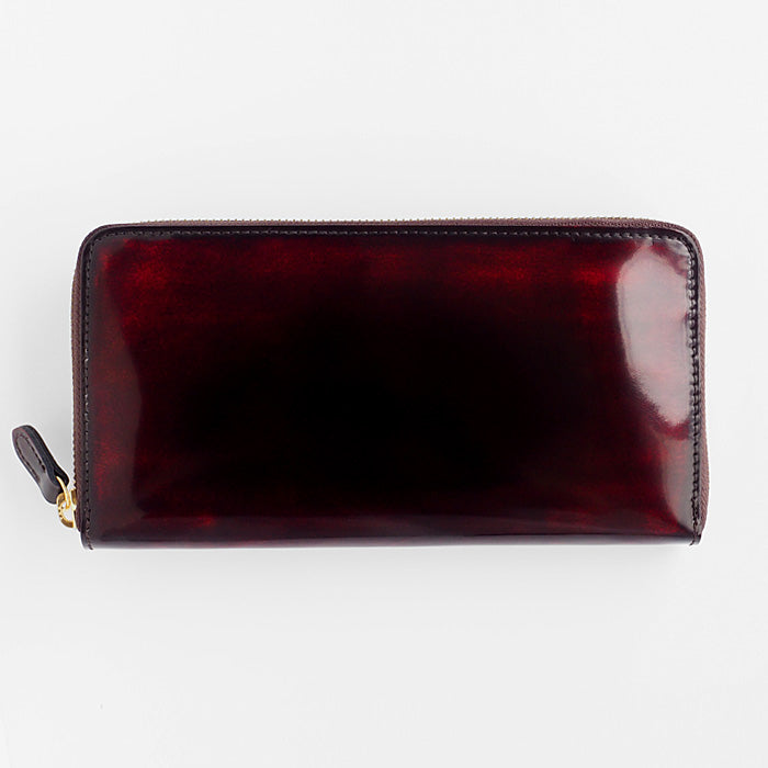 Leather Workshop PARLEY "Parley Classic" Wallet Long Wallet Round Zipper Raspberry Red [PC-13-RED] 