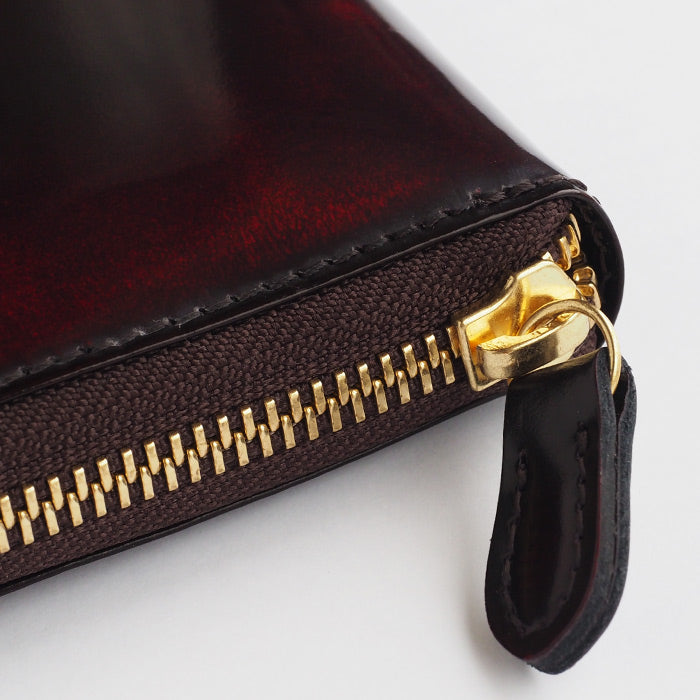 Leather Workshop PARLEY "Parley Classic" Wallet Long Wallet Round Zipper Raspberry Red [PC-13-RED] 