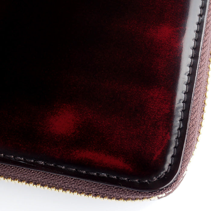 Leather Workshop PARLEY "Parley Classic" Wallet Long Wallet Round Zipper Raspberry Red [PC-13-RED] 