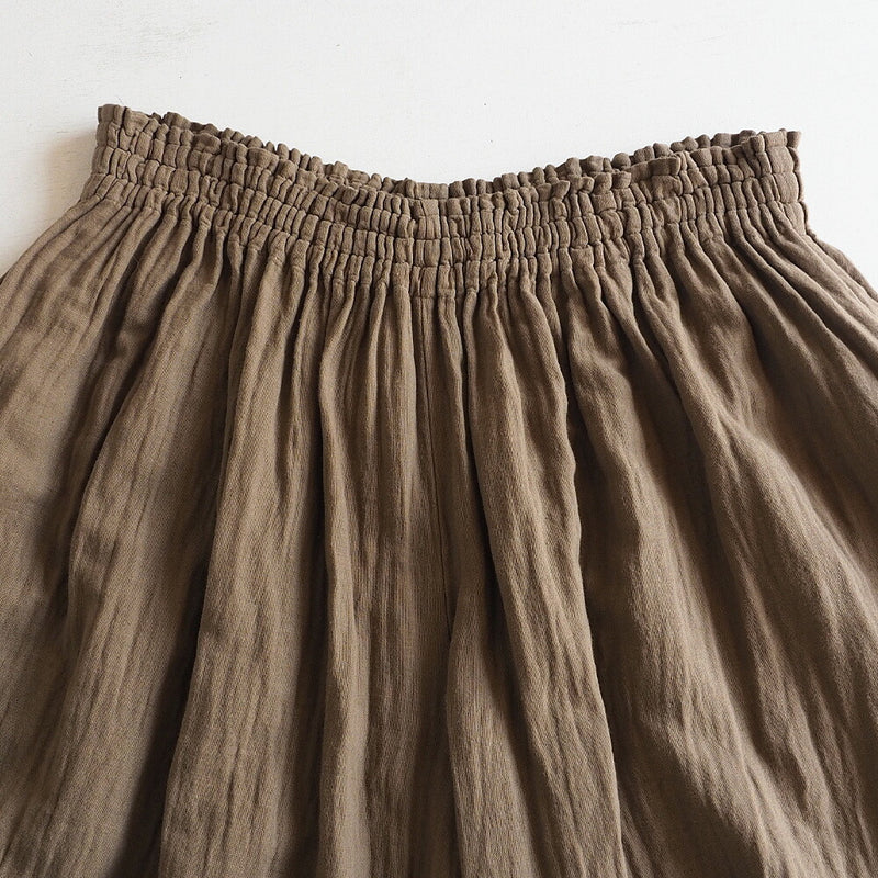 [2 colors] Gauze clothing studio garage Double gauze wide pants Ladies [PT-08]