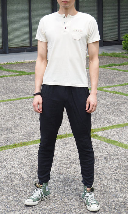 [All 28 colors] Gauze clothing studio garage (garage) double gauze pintuck pants men's [PT-10] 