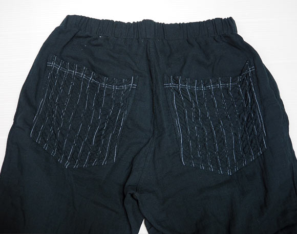 [All 28 colors] Gauze clothing studio garage (garage) double gauze pintuck pants men's [PT-10] 