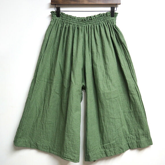 [All 28 colors] Gauze clothing studio garage (garage) double gauze gaucho pants ladies [PT-17] 