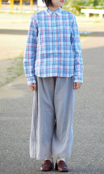 [Reversible] Gauze clothing studio garage (garage) single gauze 2 layers reversible yoga pants ladies [PT-23] 