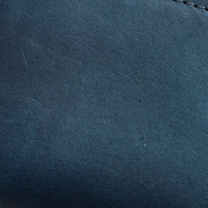 RE.ACT Yamato Aizome(Japanese natural indigo dye) Round Compact Wallet Plain [RA2021-001AI-SOL] 