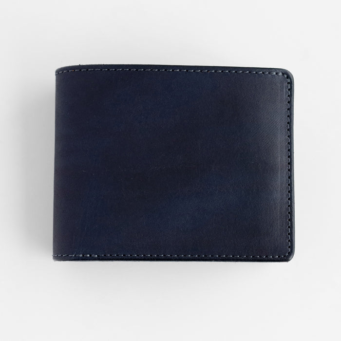 RE.ACT Yamato Aizome bi-fold wallet (with coin purse) plain [RA2021-006AI-SOL] 
