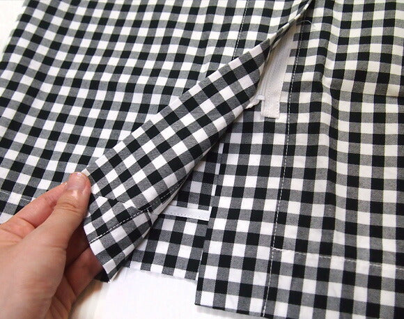 rolca on the notes Cotton stretch check tight skirt [RO-8263]