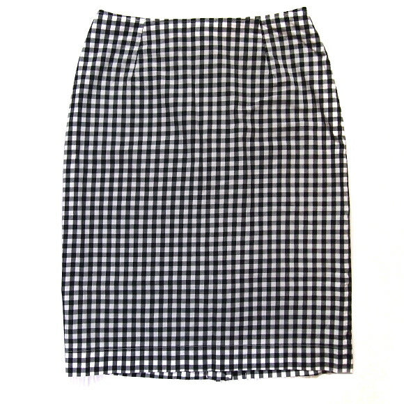rolca on the notes Cotton stretch check tight skirt [RO-8263]