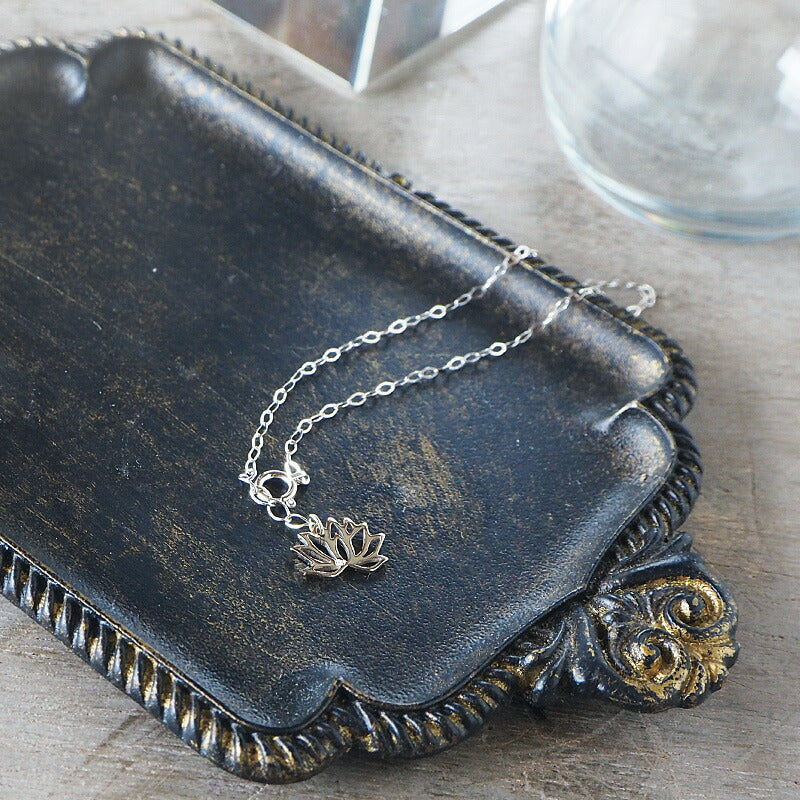 エス 和柄アクセサリー作家・三浦砂織 蓮ブレスレット 10金ホワイトゴールド [S-Bh-10w]