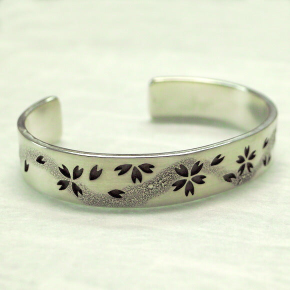 S Kasumi Sakura 手鐲銀 [S-Bs-01] 