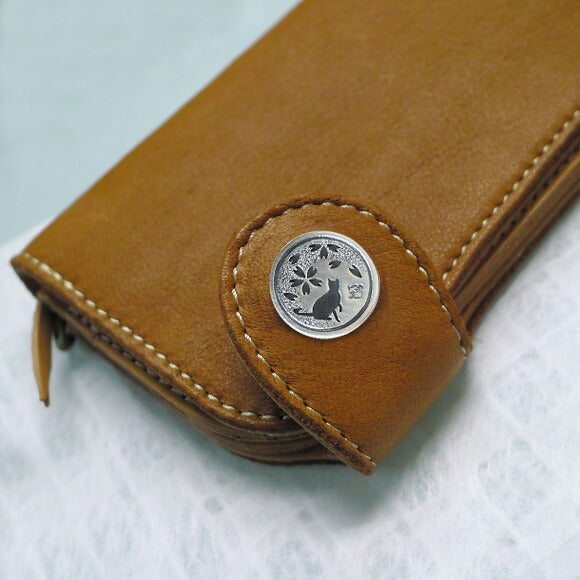 エス 桜×猫 透かし彫り シルバーコンチョ [S-CO-05]