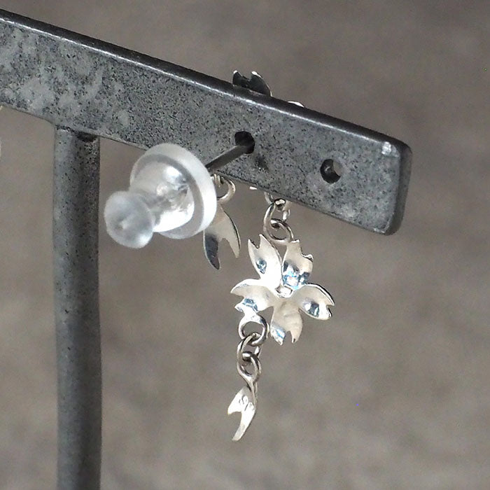 S Cherry Blossom Earrings Two Sakura Type Silver 2 Piece Set [S-PS-2] 