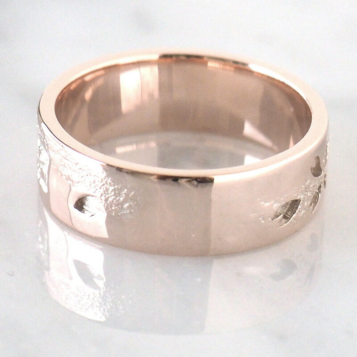 S Japanese pattern accessory artist Saori Miura Kasumizakura flat ring openwork overlay pink silver 6mm white finish [SR-P15-W] 