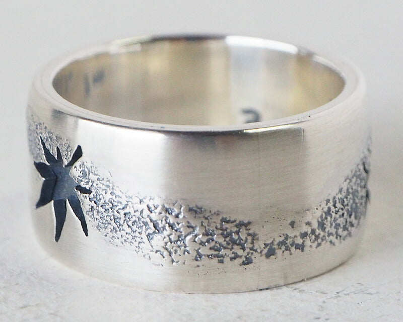 エス 和柄アクセサリー作家・三浦砂織 文鳥×紅葉 オーバーレイ シルバーリング [S-Rbm-01]