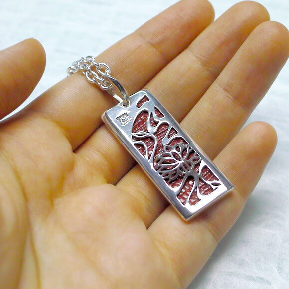 [Choose from 28 colors of leather! ] S Ryuren Pendant top (with chain) Silver [S-Th-01] 