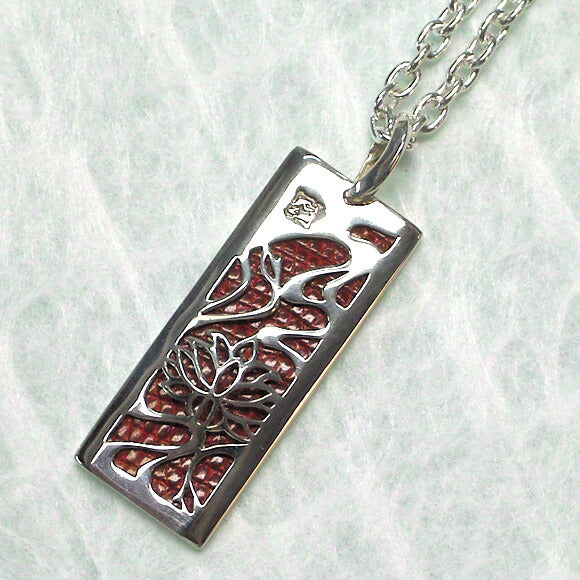 [Choose from 28 colors of leather! ] S Ryuren Pendant top (with chain) Silver [S-Th-01] 