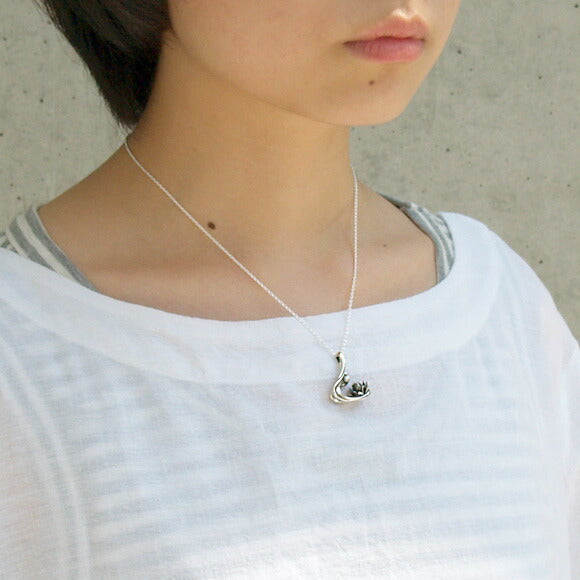 S Ryuren Necklace Silver Pearl [S-Th-02] 