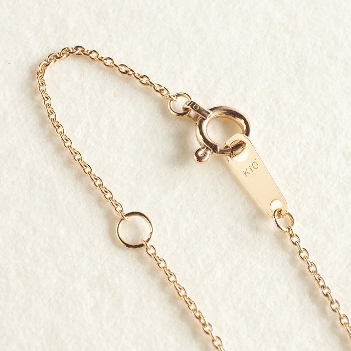 S Sakura Coin Necklace Reversible 10K Yellow Gold Pink Gold Ladies [S-Tsc-10] 