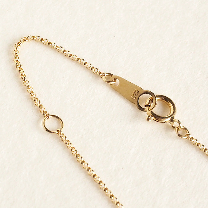 S Sakura Coin Necklace Reversible 18K Yellow Gold Ladies [S-Tsc-18y] 