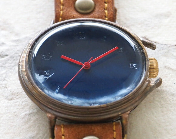 ipsilon handmade watch seta Jumbo navy [seta-J-NAV] 