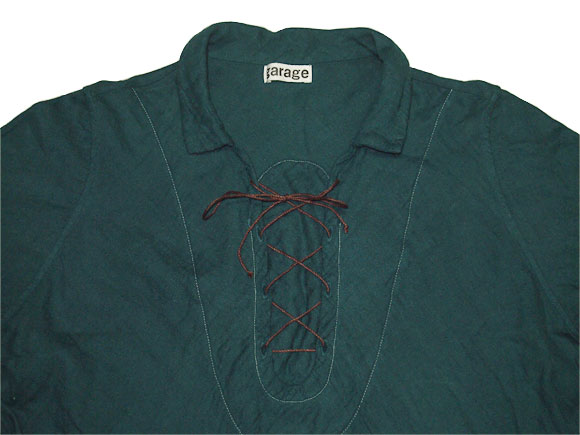 [All 27 colors] Gauze clothing studio garage (garage) double gauze shoelace dress long sleeve ladies [SK-03-LS] 