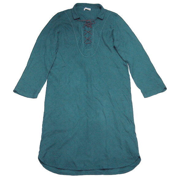 [All 27 colors] Gauze clothing studio garage (garage) double gauze shoelace dress long sleeve ladies [SK-03-LS] 