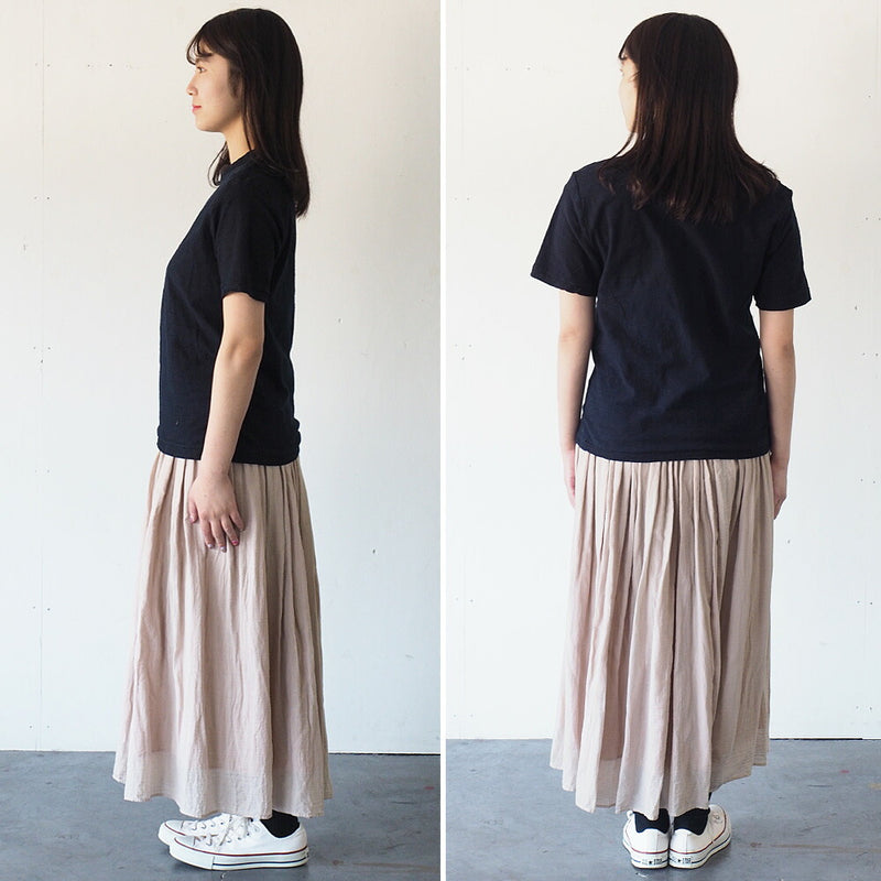 ガーゼ服工房garage（ガラージ）シングルガーゼ2枚重ね リバーシブルスカート [SK-13]