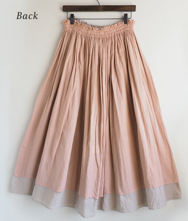 ガーゼ服工房garage（ガラージ）シングルガーゼ2枚重ね リバーシブルスカート [SK-13]