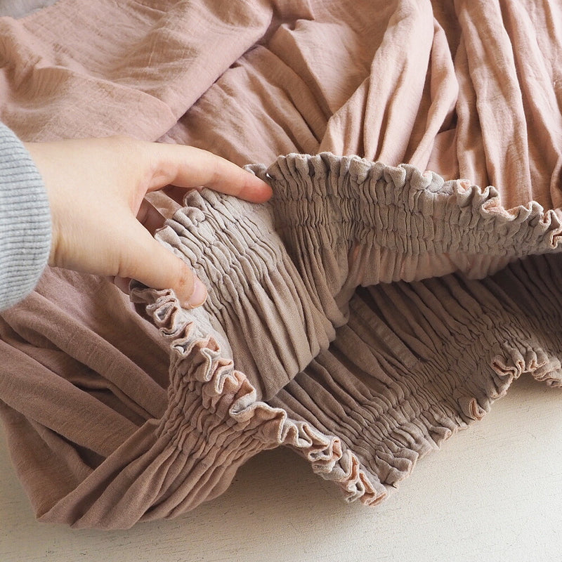 ガーゼ服工房garage（ガラージ）シングルガーゼ2枚重ね リバーシブルスカート [SK-13]