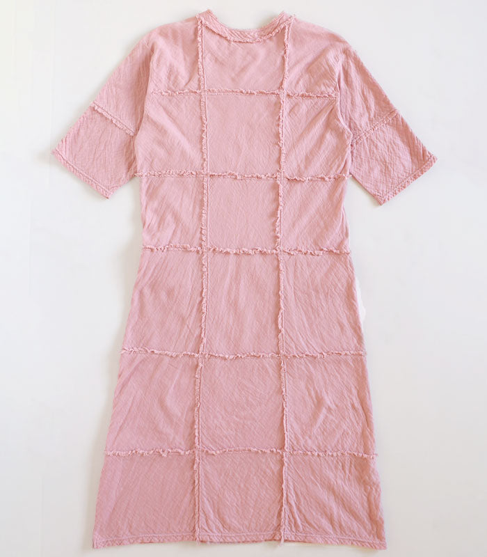 【全32色】 ガーゼ服 工房 garage (ガラージ) ダブルガーゼ ルームワンピース 5分袖 [SK-22-5S]