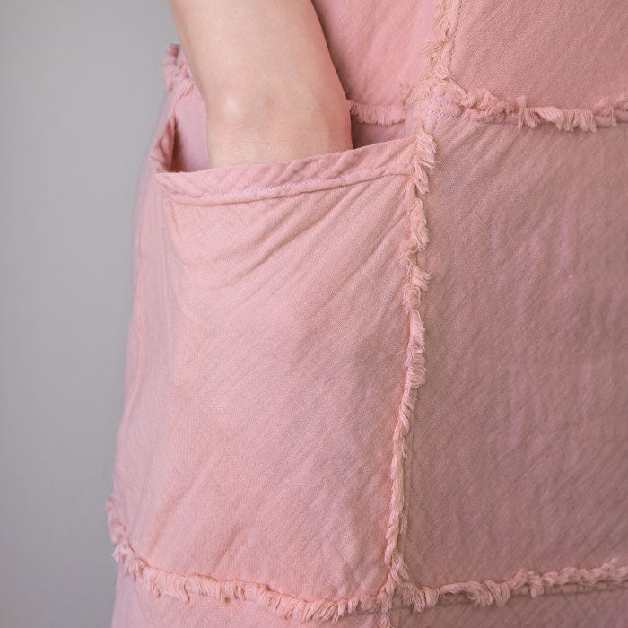 【全32色】 ガーゼ服 工房 garage (ガラージ) ダブルガーゼ ルームワンピース 5分袖 [SK-22-5S]