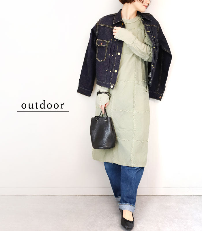 [32 colors in total] Gauze clothes Studio Garage Double Gauze Room Dress Long Long [SK-22-LL] Ladies