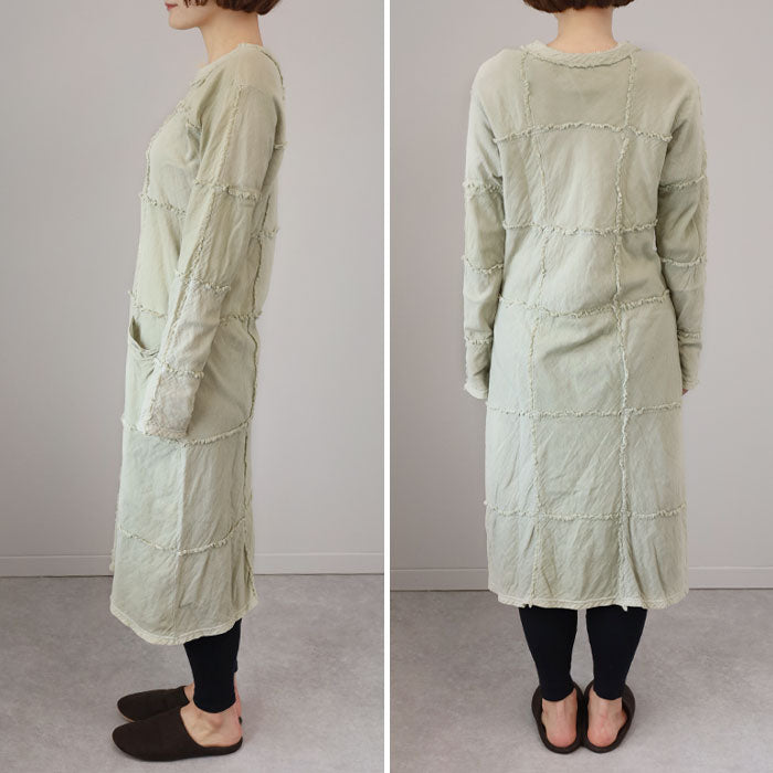 [32 colors in total] Gauze clothes Studio Garage Double Gauze Room Dress Long Long [SK-22-LL] Ladies