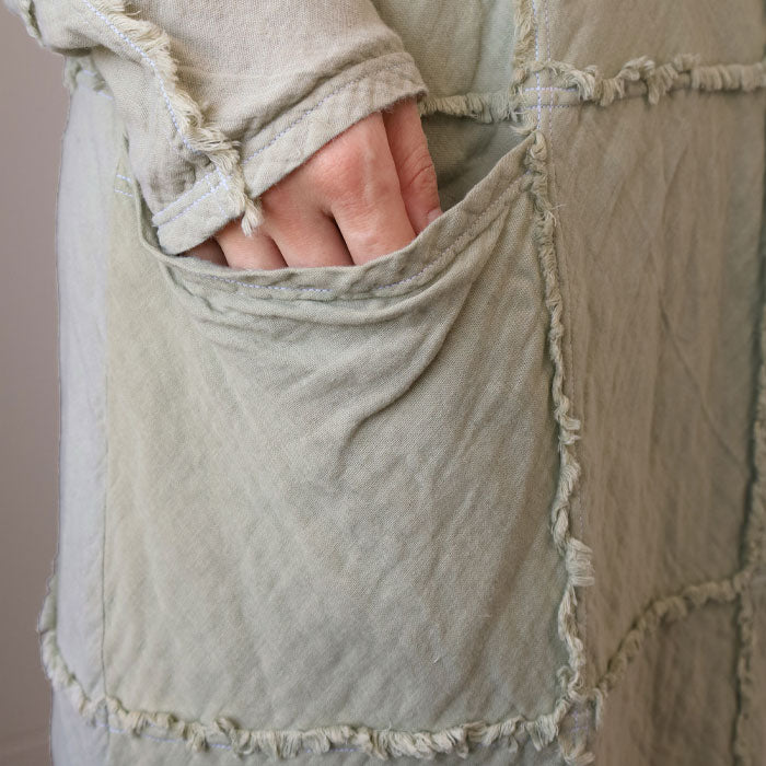 [32 colors in total] Gauze clothes Studio Garage Double Gauze Room Dress Long Long [SK-22-LL] Ladies