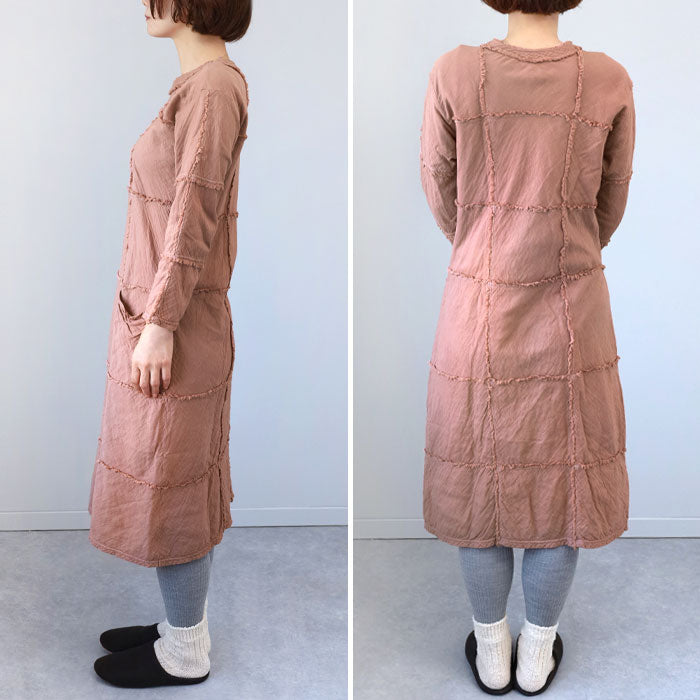 [All 32 colors] Gauze clothes Studio Garage Double Gauze Room Dress Long Sleeve [SK-22-LS] Ladies 