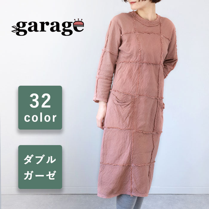 [All 32 colors] Gauze clothes Studio Garage Double Gauze Room Dress Long Sleeve [SK-22-LS] Ladies 