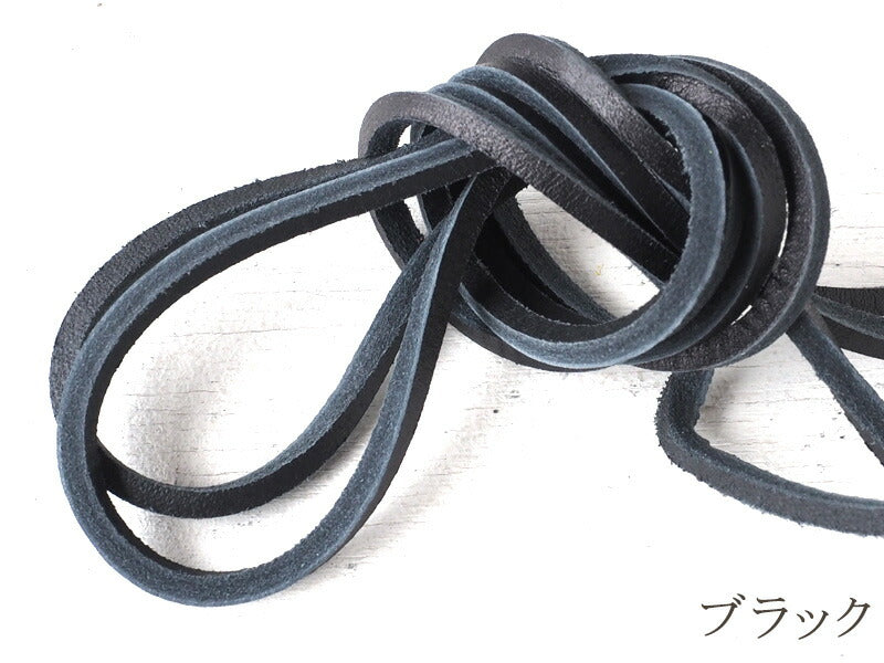 [Sold in units of 1, 4 colors, extendable up to 4m] IMPROVE MYSELF leather shoelaces (cowhide shoelaces), 3mm square, basic color [IM-SL01] 