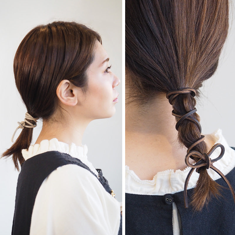 [Sold in units of 1, 4 colors, extendable up to 4m] IMPROVE MYSELF leather shoelaces (cowhide shoelaces), 3mm square, basic color [IM-SL01] 