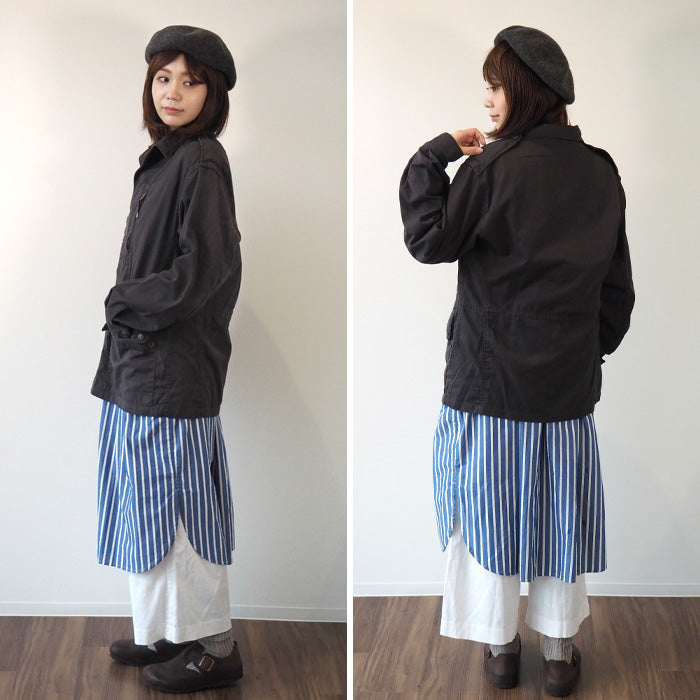 SOMETARY French Army F-1 Jacket Gobuko Dyed Wisteria Color Men's Women's [SO-F1JK01-HUJI] 