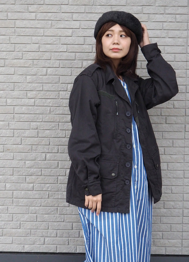 SOMETARY French Army F-1 Jacket Gobuko Dyed Wisteria Color Men's Women's [SO-F1JK01-HUJI] 