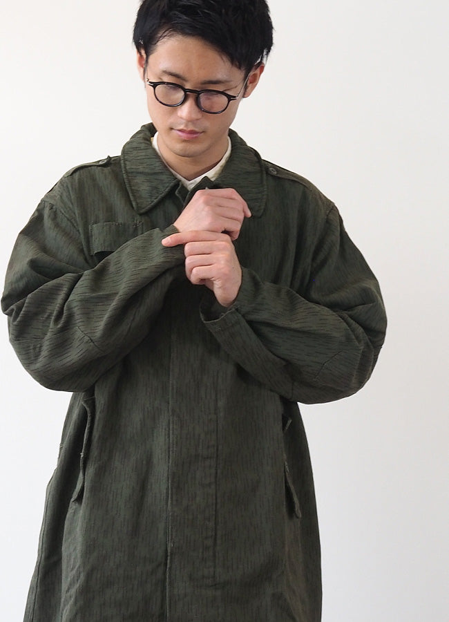 SOMETARY Czech Army Raindrop Camo Field Coat Yaguruma Tsushi Dyed Sea Pine Color Men's [SO-FCT01-MIRU] 