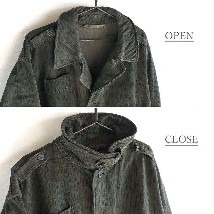 SOMETARY Czech Army Raindrop Camo Field Coat Yaguruma Tsushi Dyed Sea Pine Color Men's [SO-FCT01-MIRU] 
