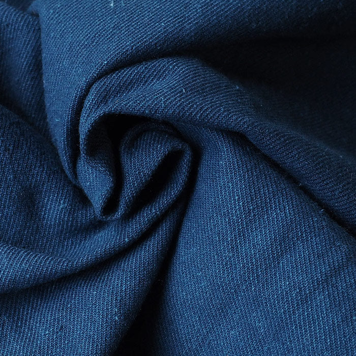 SOMETARY (ソメタリ) ロシア軍 ヘンリーネック スリーピングシャツ 長袖 藍染め 縹色 メンズ レディース 男女兼用 [SO-SPSH01-HANA]