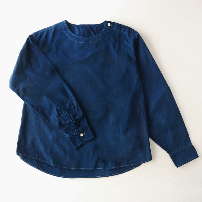 SOMETARY Romanian Army Sleeping Shirt, Long Sleeve, Indigo Dyed, Green Color, Men's, Women's, Unisex [SO-SPSH02-HANA] 