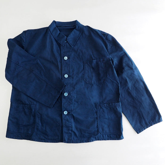 SOMETARY Indigo Dyed German Army Work Jacket Red Color Men's Women's Unisex [SO-WJK01-HANA] 