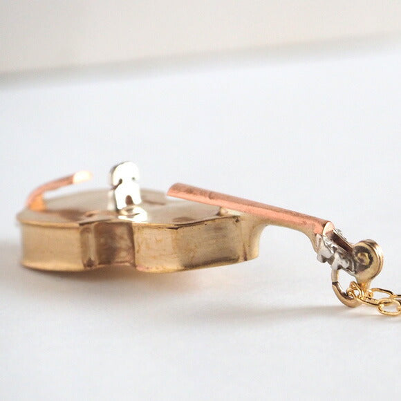 small right（スモールライト） 奏者のためのコントラバス ネックレス 真鍮 [SR-NL-13]