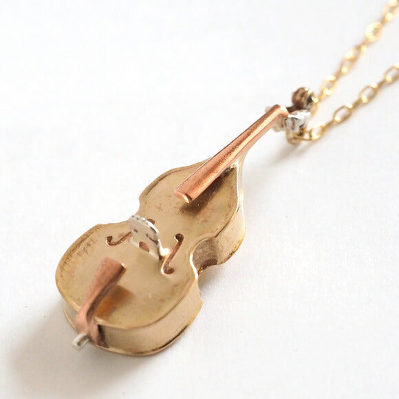 small right（スモールライト） 奏者のためのコントラバス ネックレス 真鍮 [SR-NL-13]